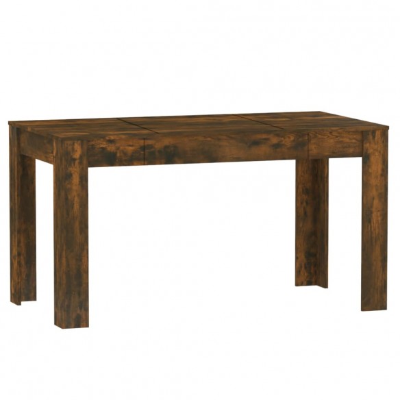 Table à dîner Chêne fumé 140x74,5x76 cm Bois d'ingénierie