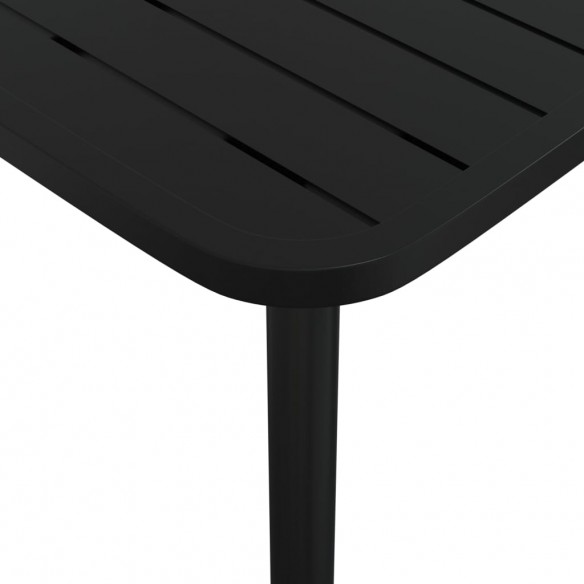 Table de jardin anthracite 110x80x71 cm acier