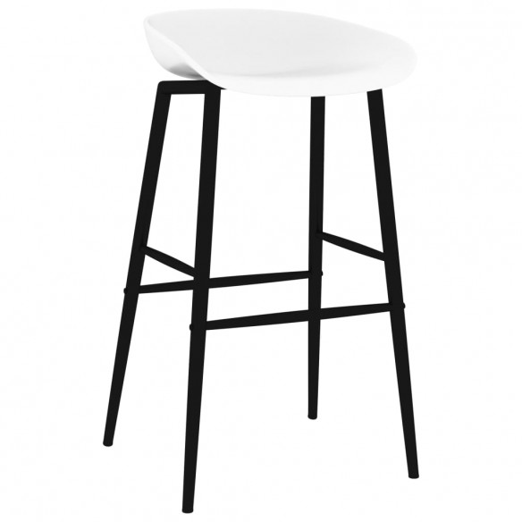 Chaises de bar lot de 2 blanc