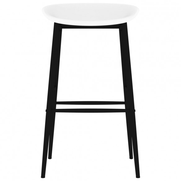 Chaises de bar lot de 2 blanc