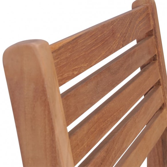 Chaises de jardin empilables 8 pcs Bois de teck solide