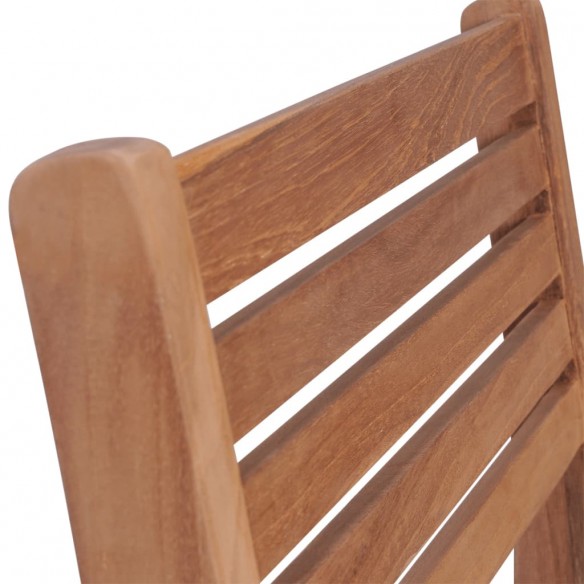 Chaises empilables de jardin 2 pcs Bois de teck solide