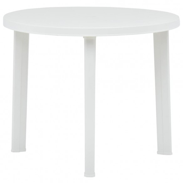 Table de jardin Blanc 89 cm Plastique