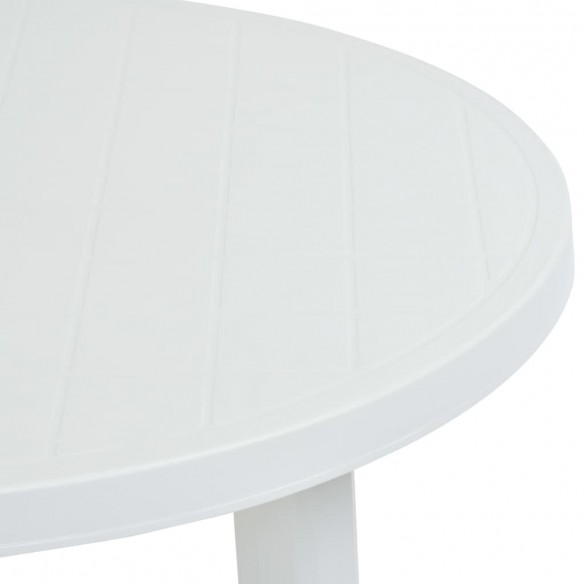 Table de jardin Blanc 89 cm Plastique