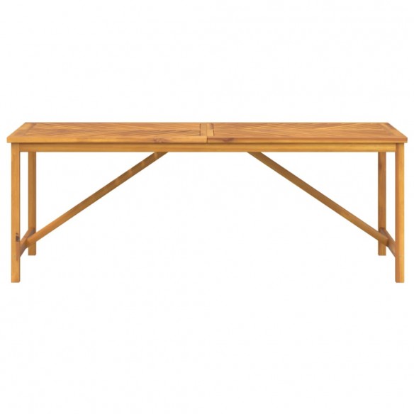 Table à manger de jardin 200x90x74 cm bois d'acacia solide