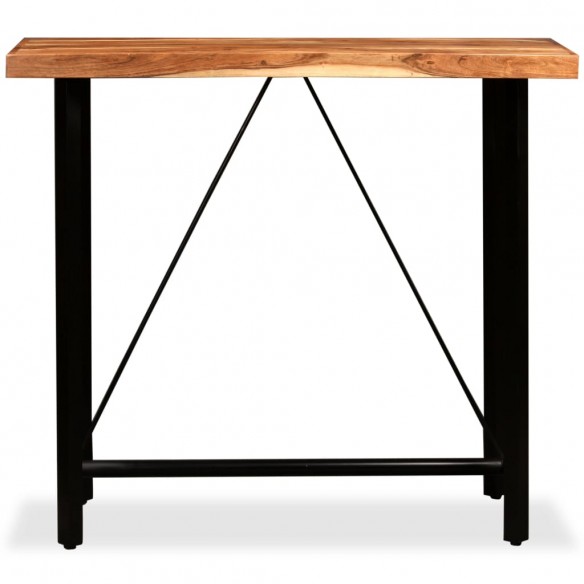 Table de bar Bois massif d'acacia 120x60x107 cm