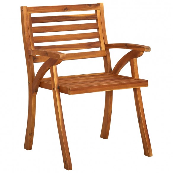 Chaises de jardin 3 pcs Bois d'acacia solide