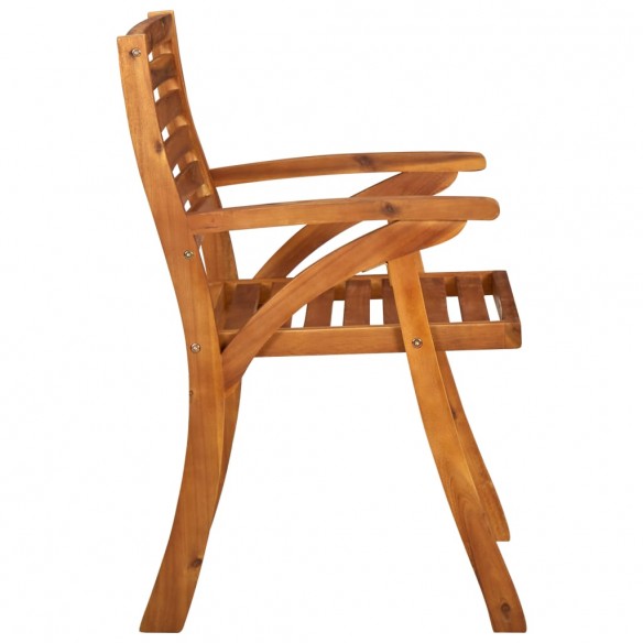 Chaises de jardin 3 pcs Bois d'acacia solide