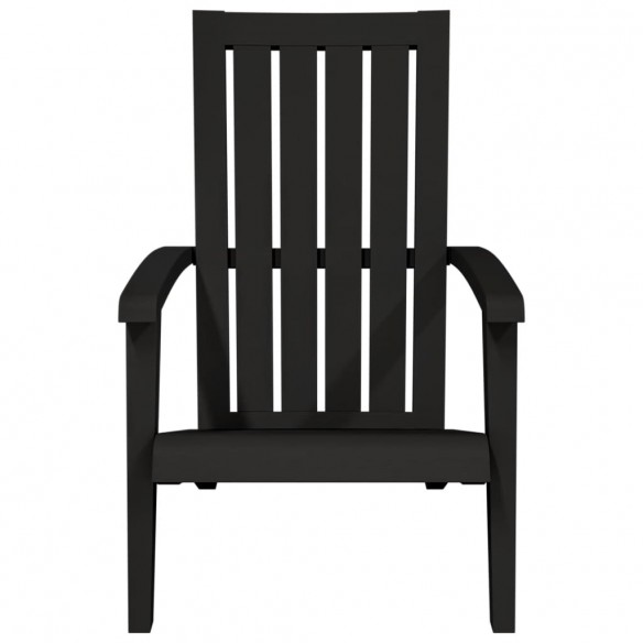 Chaises de jardin Adirondack lot de 2 noir polypropylène