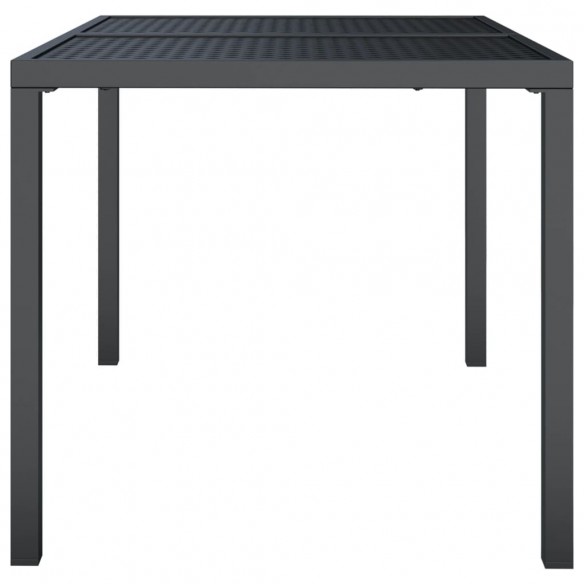 Table de jardin anthracite 110x80x72 cm acier