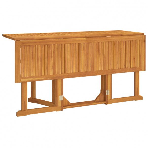 Table de jardin papillon pliante 150x90x75 cm bois massif teck