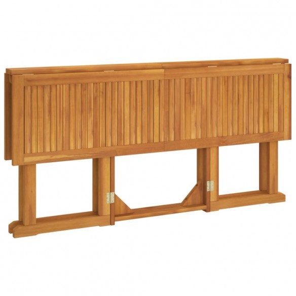 Table de jardin papillon pliante 150x90x75 cm bois massif teck