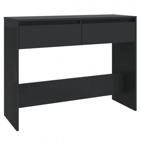 Table console Noir 100x35x76,5 cm Aggloméré