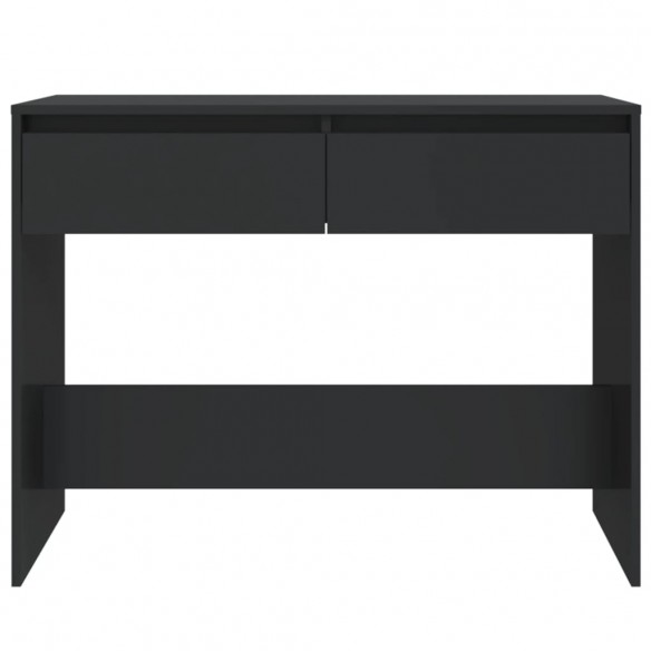 Table console Noir 100x35x76,5 cm Aggloméré