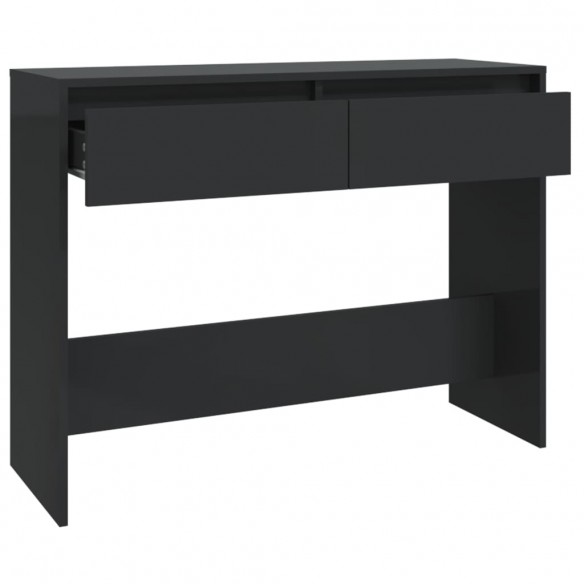 Table console Noir 100x35x76,5 cm Aggloméré