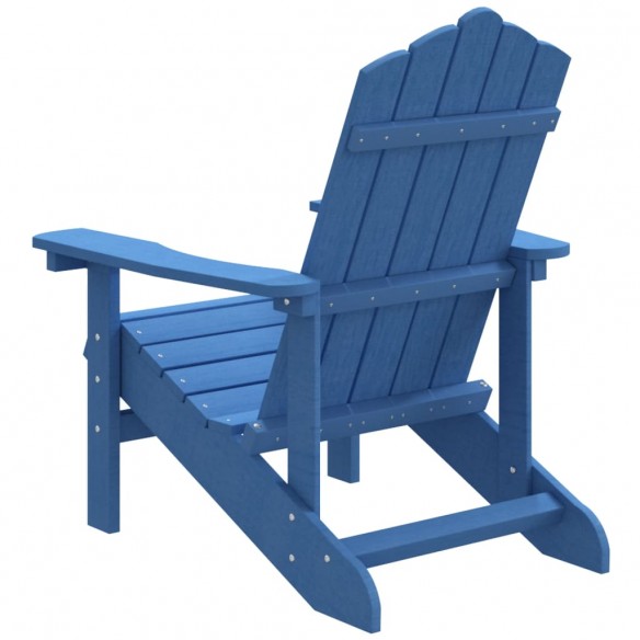 Chaise Adirondack de jardin PEHD Bleu marine