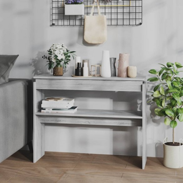 Table console Sonoma gris 102x30x80 cm 