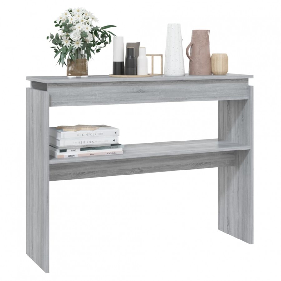 Table console Sonoma gris 102x30x80 cm 