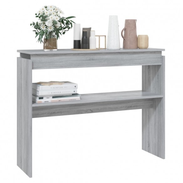 Table console Sonoma gris 102x30x80 cm 