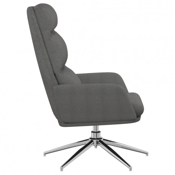 Chaise de relaxation Gris clair Tissu