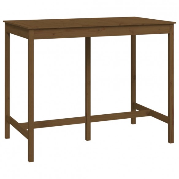 Table de bar Marron miel 140x80x110 cm Bois massif de pin