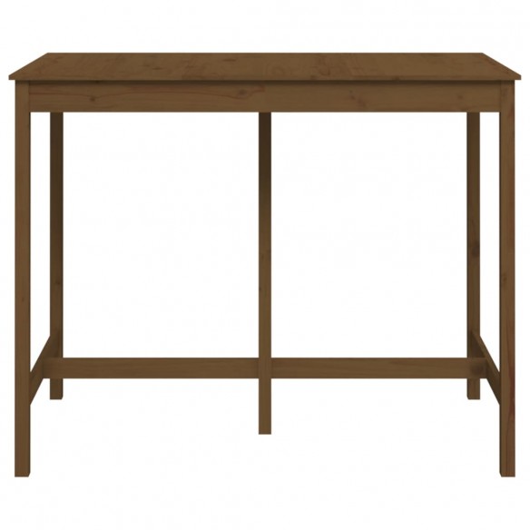 Table de bar Marron miel 140x80x110 cm Bois massif de pin