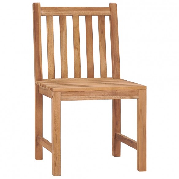 Chaises de jardin 4 pcs Bois de teck solide