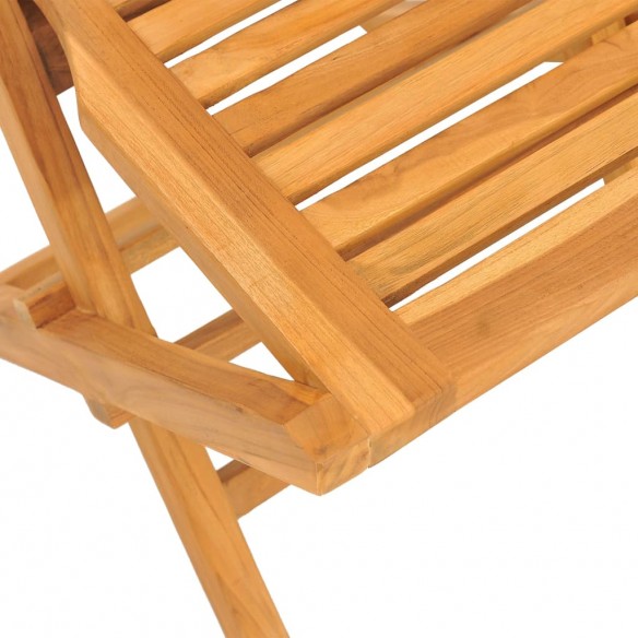 Chaises de jardin pliantes 8 pcs 47x63x90 cm bois massif teck