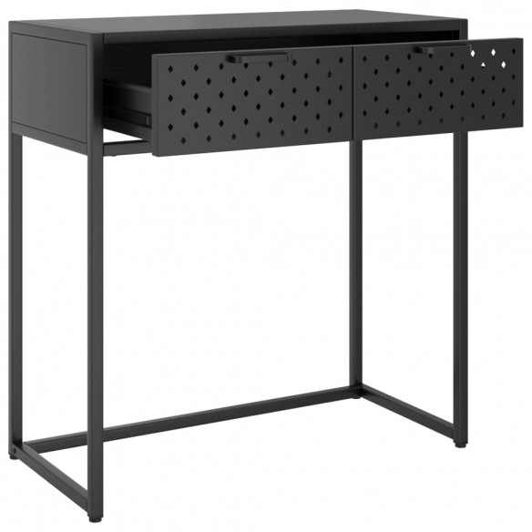 Table console Anthracite 72x35x75 cm Acier