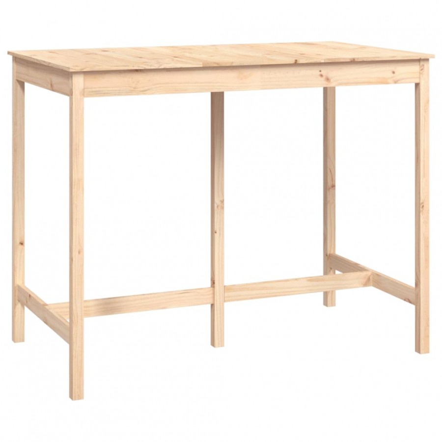 Table de bar 140x80x110 cm Bois massif de pin Table de bar 140x80x110 cm Bois massif de pin