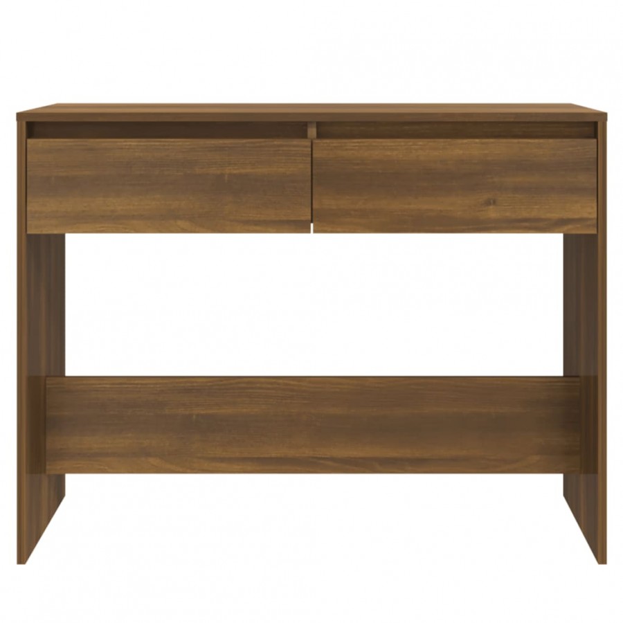 Table console Chêne marron 100x35x76,5 cm Aggloméré