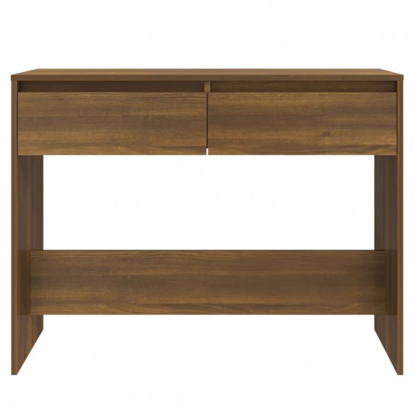 Table console Chêne marron 100x35x76,5 cm Aggloméré
