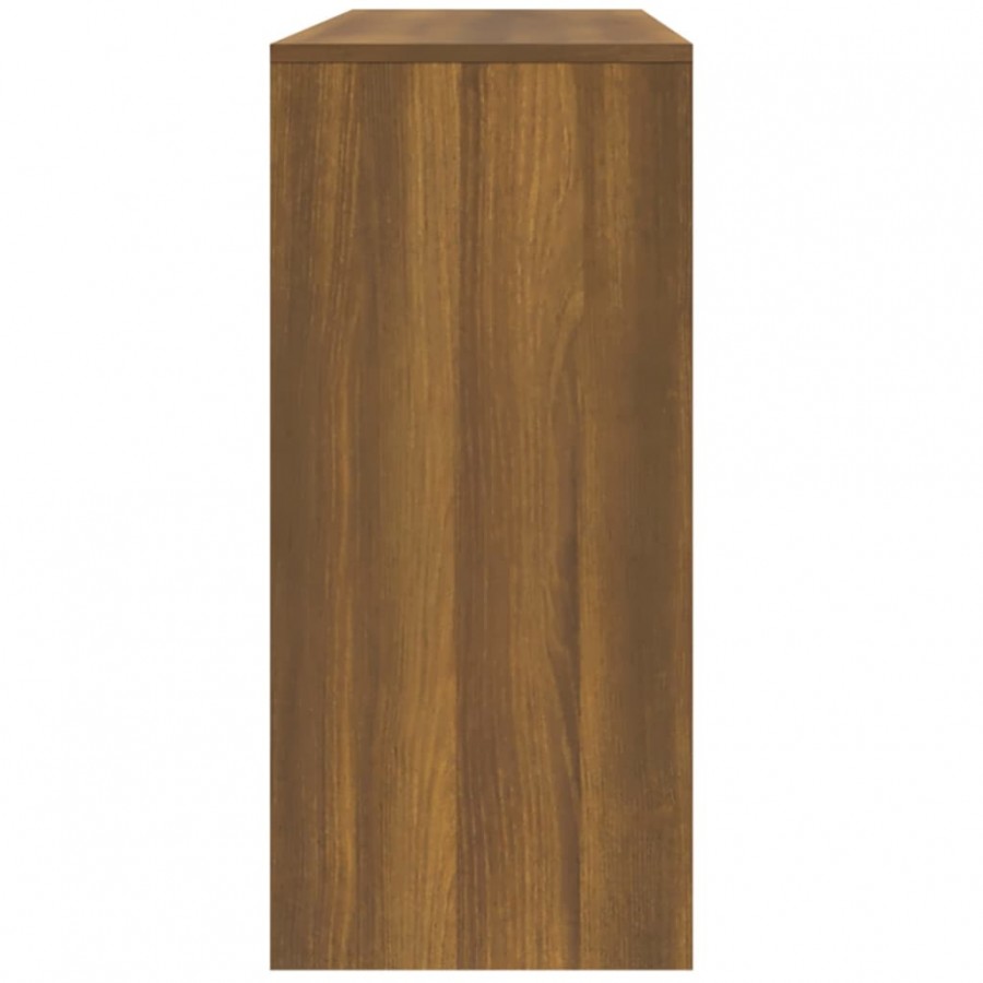 Table console Chêne marron 100x35x76,5 cm Aggloméré