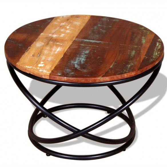 Table basse Bois de récupération massif 60 x 60 x 40 cm