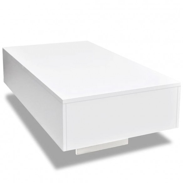 Table basse Haute brillance Blanche