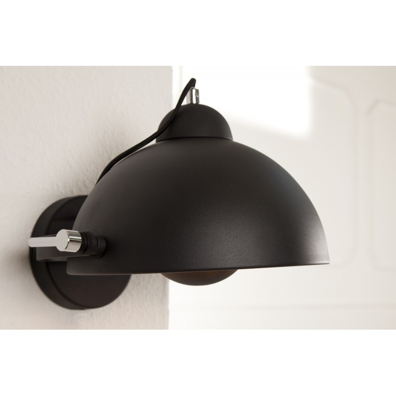 Applique murale en acier inoxydable coloris noir et or Applique murale en acier inoxydable coloris noir et or