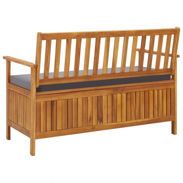 Banc de rangement de jardin 120 cm Bois d'acacia solide