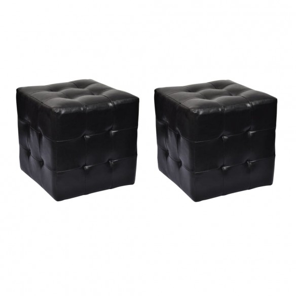 Tabourets cube Noir