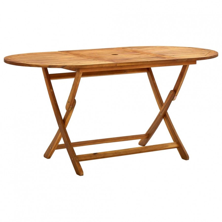 Table de jardin pliable 160x85x75 cm Bois d'acacia massif