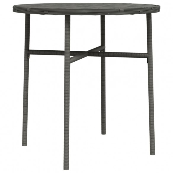 Table à thé Gris 45 cm Résine tressée