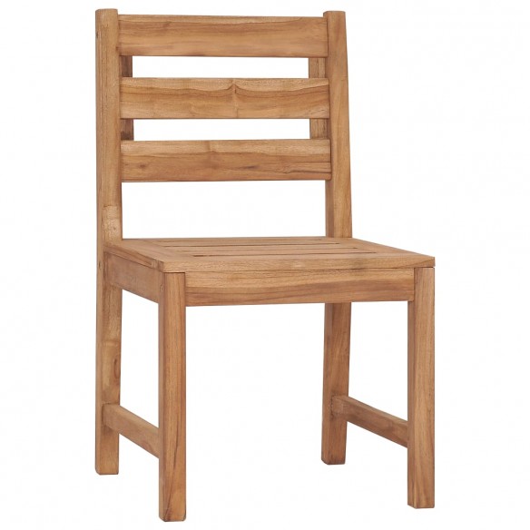 Chaises de jardin 2 pcs Bois de teck solide