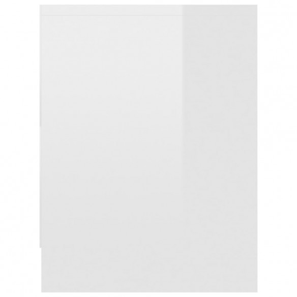 Tables de chevet 2 pcs Blanc brillant 40 x 30 x 40 cm Aggloméré