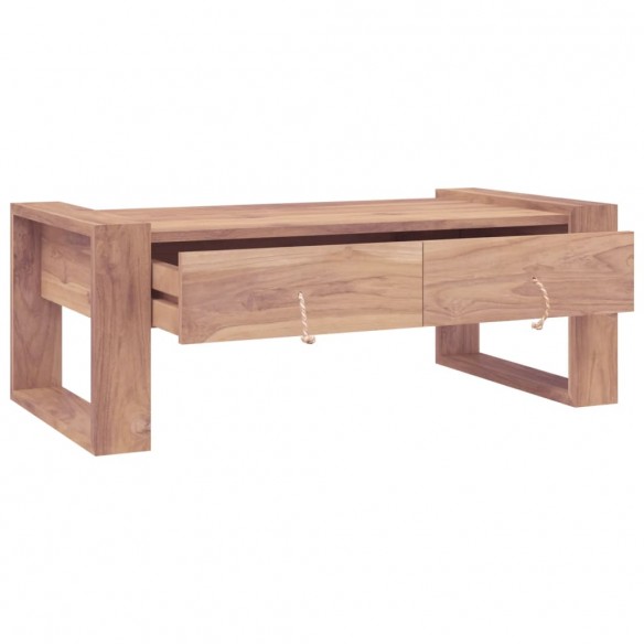 Table basse 110 x 60 x 40 cm Bois de teck massif