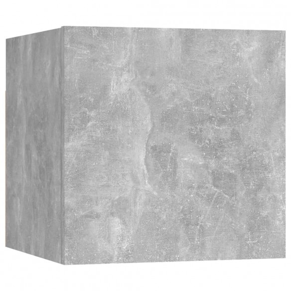 Table de chevet Gris béton 30,5x30x30 cm Aggloméré