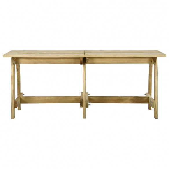 Table de jardin 220x74x75 cm Bois de pin imprégné