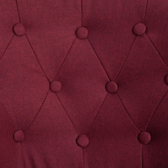 Chaises françaises lot de 2 rouge bordeaux tissu