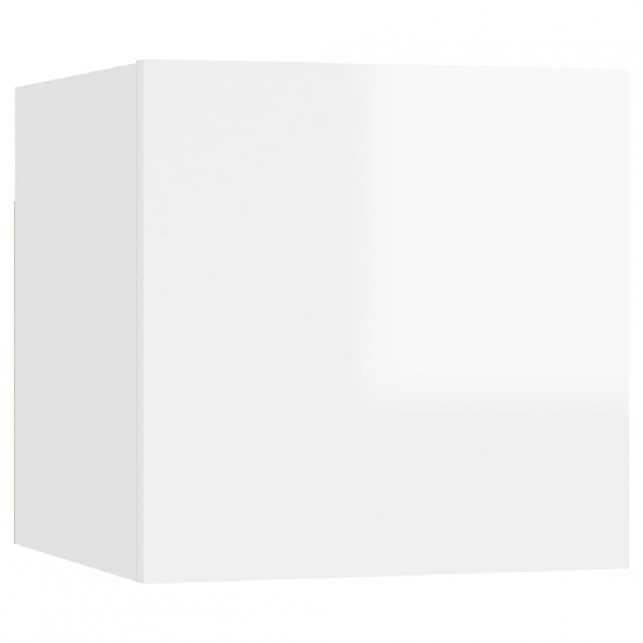Ensemble de meubles TV 7 pcs Blanc brillant  Ensemble de meubles TV 7 pcs Blanc brillant