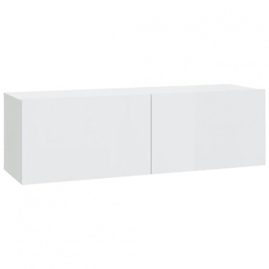 Ensemble de meubles TV 7 pcs Blanc brillant  Ensemble de meubles TV 7 pcs Blanc brillant