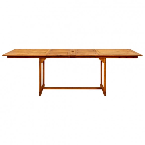 Table à dîner de jardin (160-240)x100x75cm Bois d'acacia massif