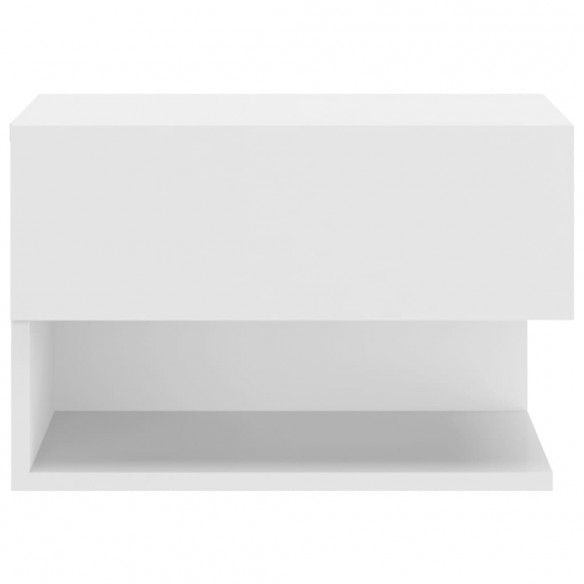 Tables de chevet murales 2 pcs Blanc